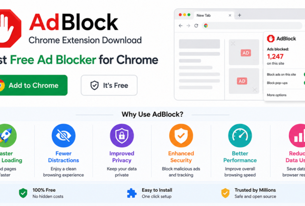 AdBlock Chrome Extension Download – Best Free Ad Blocker for Chrome